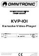 Omnitronic KVP-101 User Manual