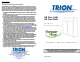 Trion HE Plus 1400 Installation Operation & Maintenance