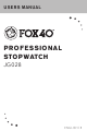 Fox 40 JG028 User Manual