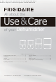 Frigidaire Dehumidifier Use & Care Manual