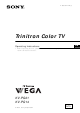 Sony KV-PG21 Operating Instructions Manual