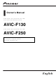 Pioneer AVIC-F130 Owner's Manual
