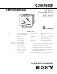 Sony GDM-F500R Service Manual