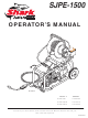 Shark SJPE-1500 Operator's Manual