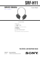 Sony SRF-H11 Service Manual