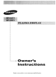 Samsung HP-S4273 Owner's Instruction Manual