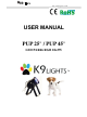 k9 lights PUP 25° User Manual