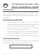 SIIG Portable Battery Charger-2400 Quick Installation Manual