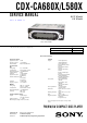Sony CDX-CA680X Service Manual