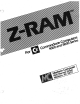 Madison Computer Z-Ram Manual