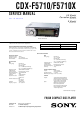Sony CDX-F5710 Service Manual