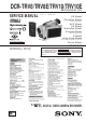 Sony DCR-TRV8E Service Manual