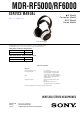 Sony MDR-RF5000 Service Manual