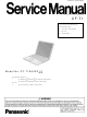 Panasonic CF-T1 Service Manual