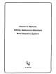 Infinity Reference standard beta speaker system Owner's Manual