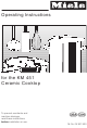 Miele KM 451 Operating Instructions Manual