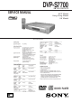 Sony DVP-S7700 Service Manual