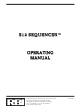 PBI/Gordon S12 SEQUENCER Operating Instructions Manual