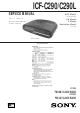 Sony ICF-C290 Service Manual
