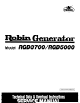 Robin RGD3700 Technical Data Manual