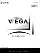 Sony FD Trinitron WEGA KV-27FV310 Operating Instructions Manual