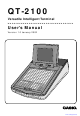 Casio QT-2100 User Manual