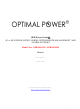 Optimal Power OPR Power Series OPR300-05S User Manual