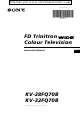 Sony KV-28FQ70B Instruction Manual