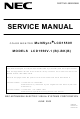 Nec MultiSync LCD1550V Service Manual