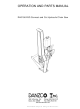 Danzo DH0196 Operation And Parts Manual