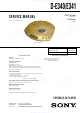 Sony D-E340 Service Manual