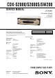 Sony CDX-S2000 Service Manual