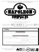 Napoleon GDS 50 - N Installation And Operation Instruction Manual