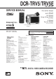 Sony DCR-TRV5 Service Manual