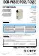 Sony DCR-PC53E Service Manual