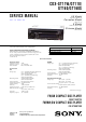 Sony CDX-GT11W Service Manual