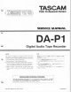 Tascam DA-P1 Service Manual