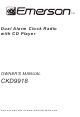 Emerson CKD9918 Owner's Manual