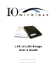 I-O Wireless WBS11 User Manual