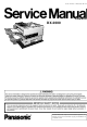 Panasonic DX-2000 Service Manual