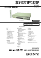 Sony SLV-D370P Service Manual