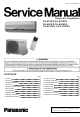 Panasonic CS-A7CKP Service Manual