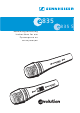 Sennheiser Evolution 835 Instructions For Use Manual