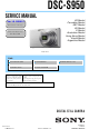 Sony DSC-S950 Service Manual