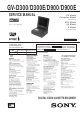 Sony GV-D300 Service Manual