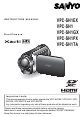 Sanyo VPC-SH1EX Instruction Manual