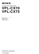Sony VPL-CX70 Service Manual