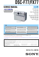 Sony DSC-F77 Service Manual