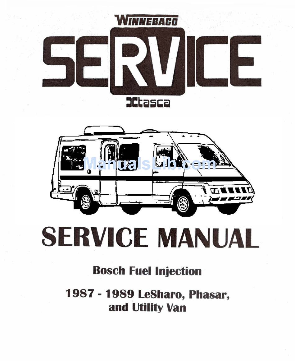WINNEBAGO 19871989 LESHARO SERVICE MANUAL Pdf Download ManualsLib