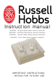 Russell Hobbs RHSEB Instruction Manual